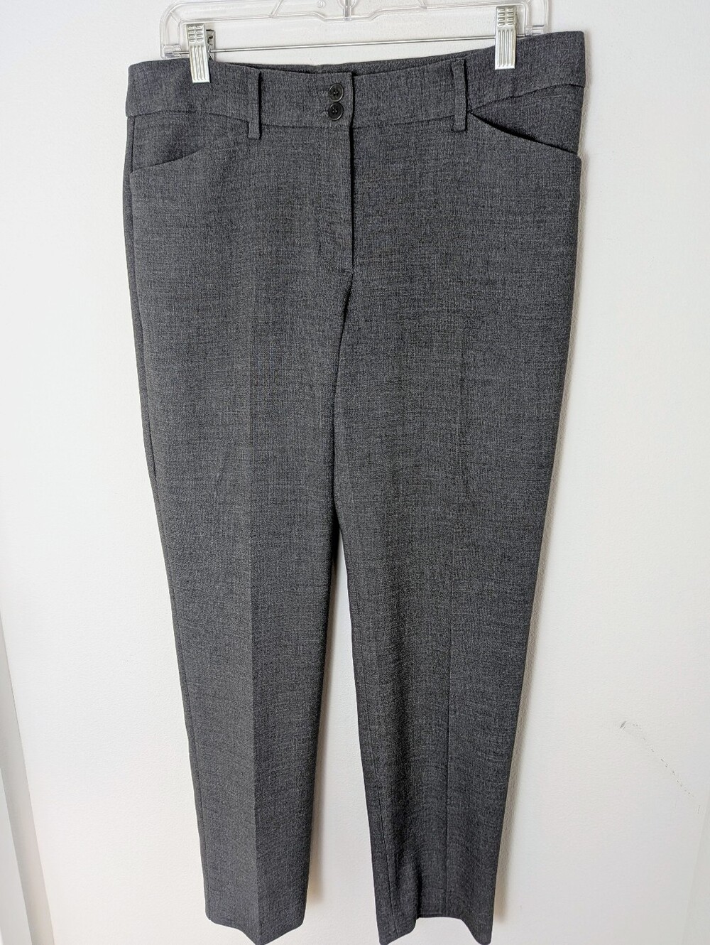 Women's Talbots Hampshire Ankle Dress Business Straight Pants med Gray Size 8
